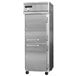 The half door of a Continental Refrigerator extra wide reach-in freezer.