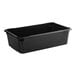 An Araven black ABS plastic food pan.