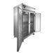 A Continental Refrigerator stainless steel reach-in freezer with two solid doors.