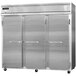 A Continental Refrigerator reach-in refrigerator with three doors.