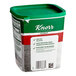 A green and white container of Knorr Ultimate Demi Glace Sauce with a red and white label.