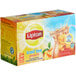 A white box of Lipton 24-Count Peach Iced Tea Bags.