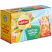 A white box of Lipton Tropical Black Iced Tea Filter Bags with 24 tea bags.