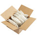A cardboard box of Lipton 4 Gallon Black Iced Tea Filter Bags with white paper inside.