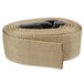 A black Cambro Cam GoBox front loader with a tan rope and black handle.