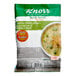 A package of Knorr Soup du Jour Broccoli Cheese Soup Mix with a bowl of broccoli and cheese soup.