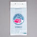 A white plastic seafood bag with a blue and red "Today's Catch" logo featuring a fish.