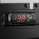 An Avantco undercounter freezer with a digital display showing red numbers.