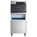 A Hoshizaki air cooled ice machine with a metal door open.