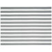 A close-up of a silver rectangular woven vinyl placemat with a nautical design.