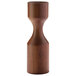 A close-up of a Hollowick Denmark tall wood base.