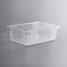 A clear plastic Vigor food storage container with a clear lid.