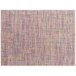 A close-up of a colorful twill woven vinyl placemat with a sprinkles pattern.