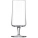 A Schott Zwiesel clear stemmed Pilsner glass on a white background.