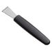 A Mercer Culinary stainless steel citrus zester with a black handle.