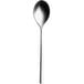 A Sola stainless steel teaspoon with a long handle and a silver spoon.