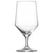 A Schott Zwiesel Pure water goblet with a stem on a white background.