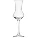 A Schott Zwiesel clear wine glass with a long stem.