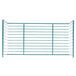 A teal Metro SmartWall G3 grid shelf with side ledges on a white background.