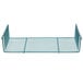A Metroseal 3 wire grid shelf with side ledges on a white background.