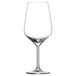 A clear Schott Zwiesel Bordeaux wine glass with a stem.