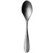 A close-up of a Sola stainless steel coffee spoon with a vintage stonewash handle.