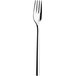 A Sola stainless steel dessert fork with a silver handle.