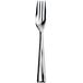 A close up of a Sola Alessandria stainless steel table fork with a silver handle.