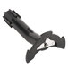 A black plastic disc stem with a metal handle.