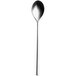 A silver Sola stainless steel teaspoon with a long handle.