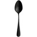 A black Sola Baguette vintage stainless steel serving spoon with a long handle.