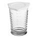 An Anchor Hocking clear glass measuring cup with a white lid.