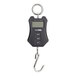 A digital hanging scale with a hook and display screen.