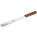 An Ateco baking/icing spatula with a wooden handle.