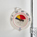A white Comark HACCP freezer wall thermometer.