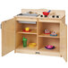 A Jonti-Craft wooden kitchen play set with a sink and stove.