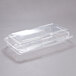 A Dart clear plastic strudel container with a clear lid.