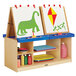 A Jonti-Craft art center with a child's easel and drawing pad.