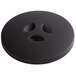 A black hopper lid with holes for an Estella Caffe espresso grinder.