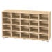 A Jonti-Craft wooden shelf with 20 cubbies.