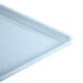 A sky blue Cambro dietary tray.