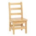a wooden chair with a white background