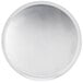 An American Metalcraft heavy weight aluminum pizza pan with a white background.