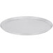 An American Metalcraft heavy weight aluminum pizza pan with a white background.