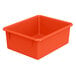 An orange plastic tub for Jonti-Craft tub units.