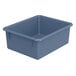 A navy blue plastic cubbie tray by Jonti-Craft.