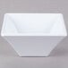 A white square bowl.