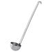 A Vollrath stainless steel ladle with a long handle and bowl.