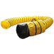 A yellow XPOWER ventilation duct hose with black lines on it.