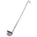 A Vollrath stainless steel ladle with a long handle.